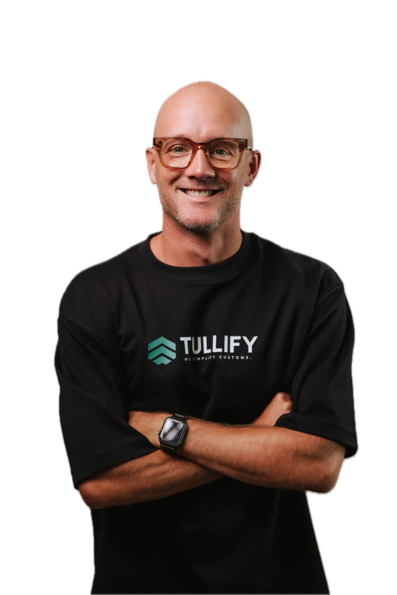 Medarbetare på Tullify i Tullify-tröja